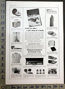 1934 ABERCROMBIE FITCH SPORT NOVELTIES SHOOT HUNT FIGHT BOX GOLF PICNIC AD 30702 - Picture 1 of 1