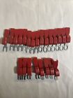 Assorted Lot Amp Red Snap Electronic Terminals @Cpucf