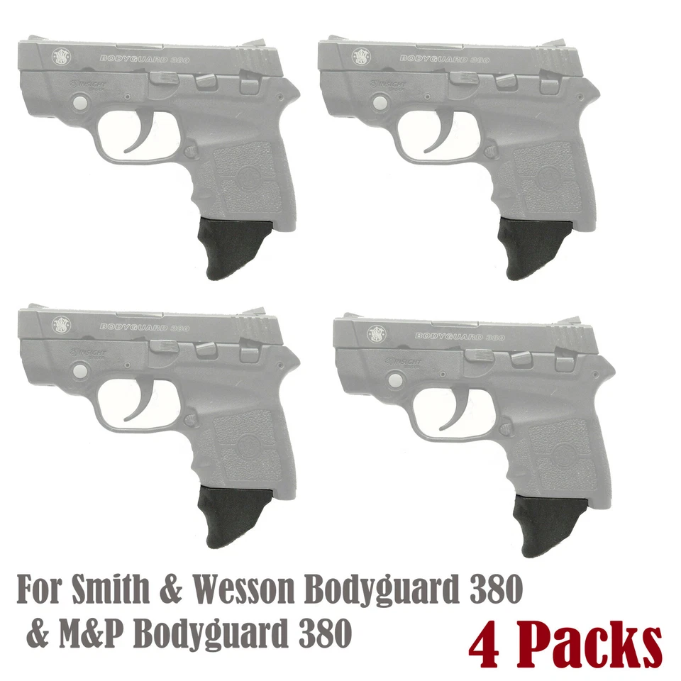 2 Count Smith & Wesson Bodyguard 380 Extra Long 1.25 XL Magazine Mounted Garrison Grip Extension