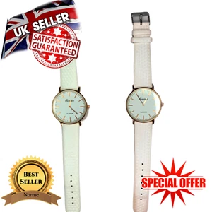 GENEVA Women Ladies Watch White Pink Watches UK Seller - Picture 1 of 5