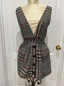 Zara Sleeveless Mini Dress Size XS Elastic Waist Side Pockets Pre Owned Dress. - Picture 1 of 13