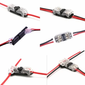 24X 1/2/3 Way Low Voltage Wire Connectors Quick Solderless Wire Splice Connector - Picture 1 of 17