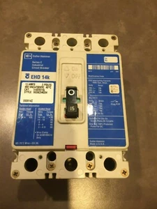 INTERRUPTOR DE CIRCUITO MARTILLO CORTADOR EHD3015L 3P 480V 15A 14K - Imagen 1 de 5