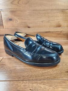 Polo Ralph Lauren Crockett & Jones Black Leather Penny Loafer Shoe Size 11 D