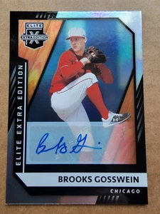 Brooks Gosswein 2021 Panini Elite Extra Edition Autograph Baseball Card #124 - Picture 1 of 10