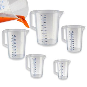 Messbecher Meßkanne Meßbecher 0,5 1 2 3 5 liter 500 1000 2000 3000 5000 ml NEU