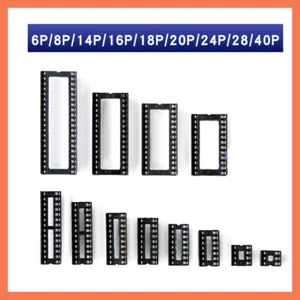 Enchufes DIL/DIP IC Adaptador de enchufe de circuito integrado Soporte DIP 6 pines - 40 pines - Imagen 1 de 17
