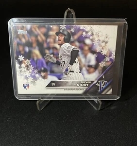 Trevor Story 2016 Topps Holiday Rookie #HMW136 RC Colorado Rockies (NM+) 🔥 - Imagen 1 de 2