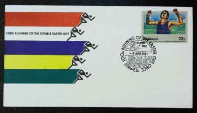 1981 FDC PSE Australia. #034 Stawell Gift 100th. Pictorial postmark. 6/4/1981 - Image 1 of 2