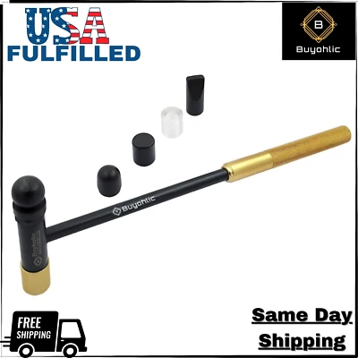 BUYOHLIC Light Duty Hobby Hammer with Interchangeable Tips Jewelers Tools-USA FULFILLED