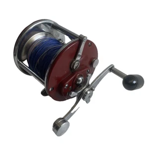 Carrete Penn No. Carrete de carrete de acero inoxidable 209F Level Wind rojo - Imagen 1 de 6