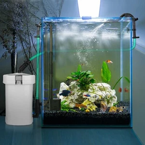 Aquarium External Filter 600L/h Fish Tank Table Mute Filters Bucket with Pump - Picture 1 of 11