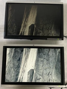 Lot of 2 HP Compaq LA2205WG 22" 1680x1050 DVI-D VGA TFT Monitors ONLY Grade C - Picture 1 of 12
