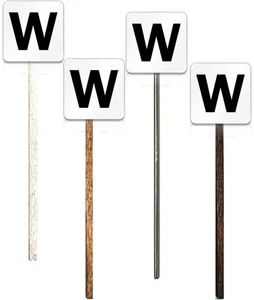 O Scale - Whistle Sign - 4 pack - Picture 1 of 4