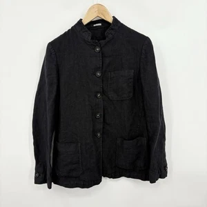 Massimo Alba Chore Jacket Mens Medium Linen Gstaad Nehru Canvas Luxury Overshirt - Picture 1 of 8