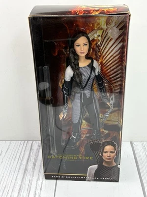 Hunger Games Catching Fire Katniss Doll Barbie Collector Black Label- NEW IN BOX - Image 1 of 4