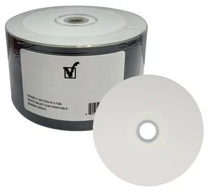 1200 Grade A 16X DVD-R 4.7GB White Inkjet Hub Printable (Shrink Wrap) - Picture 1 of 2