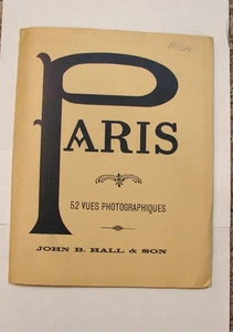 EARLY 1900's PARIS 52 VUES PHOTOGRAPHS JOHN B HALL & SON SOUVENIER BOOK - Bild 1 von 10