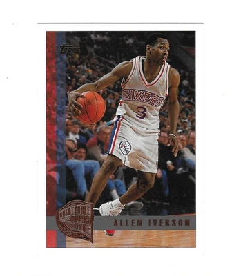 ALLEN " THE ANSWER " IVERSON 1997-98 TOPPS MINTED IN SPRINGFIELD SP #54 $30.00 - Image 1 of 2