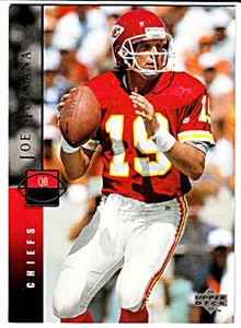 Tarjeta de fútbol americano 1994 Upper Deck - Promo - #19 Joe Montana Kansas City Chiefs - Imagen 1 de 1