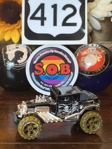 Hot Wheels Baja Bone Shaker 4x4 Race Truck Black Diecast Used NM Condition - Picture 1 of 10