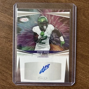 Fútbol americano Sage High Series 2025 - Jeffrey Bassa - #A-JB2 Prospect automático - Imagen 1 de 2