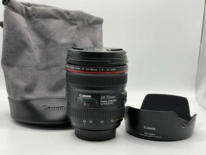CANON EF 24-70mm 1:4 L IS USM LENS - E F 24-70 mm f/4.0L - BELOW-AVERAGE - Picture 1 of 12