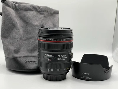 CANON EF 24-70mm 1:4 L IS USM LENS - E F 24-70 mm f/4.0L - BELOW-AVERAGE - Image 1 of 4