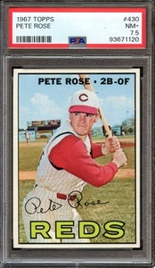 1967 Topps #430 Pete Rose PSA 7.5 Reds *INVAJ3383 - Picture 1 of 2