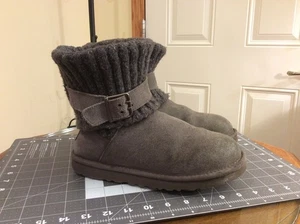 UGG Australia Cambridge Strick Wildleder 1006013 Pullover Stiefel grau Damengröße 7 - Bild 1 von 11