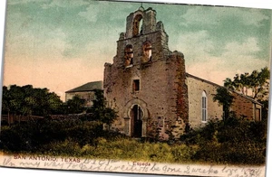Postkarte TX San Antonio Mission Espeda San Francisco de los Tejas - Bild 1 von 2