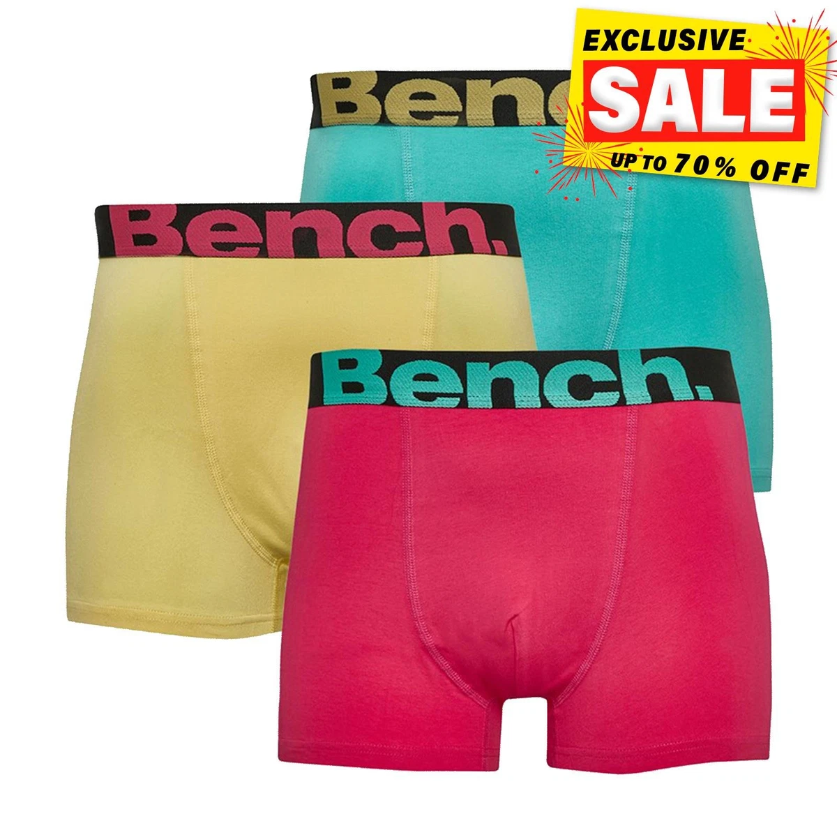 Bench Herren Boxershorts 5er-Pack - Atmungsaktive Baumwolle, Weich & Dehnbar In S-XXL