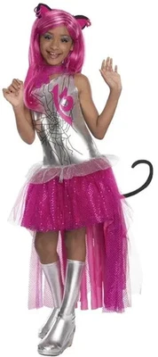 Monster High Catty Noir Pink Costume Dress & Bag, Girls Small - Image 1 of 2