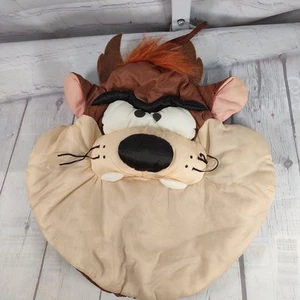 VTG Looney Tunes Taz Tasmanian Devil 12x12" Pillow Face Head 1994 - PIllow Cover - Picture 1 of 4