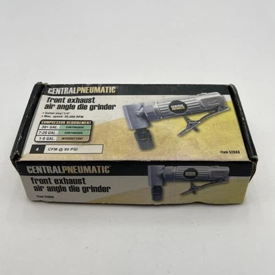 Amoladora de ángulo de aire de escape delantero neumática central artículo # 52848; 90 PSI. Foto 1 de 4