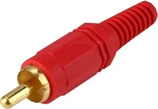 Conector RCA macho rojo - Imagen 1 de 1