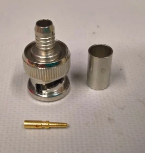 Conector coaxial Amphenol RF 68175-1004 554-49/91 BNC enchufe recto engarce EE. UU. - Imagen 1 de 6