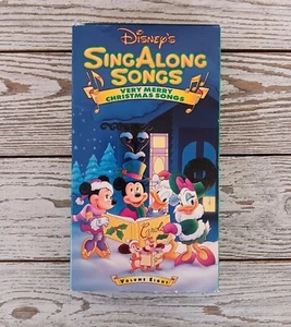 Disney’s Sing Along Songs Very Merry Christmas Songs Volume 8 VHS 1997 Tape - Picture 1 of 2