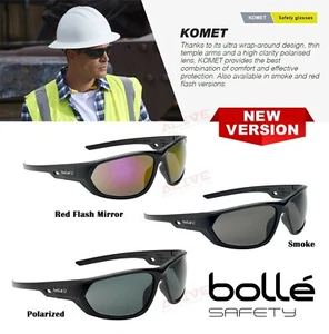 Bolle Safety Glasses KOMET Anti-Scratch Anti-Glare 99.99% UVA / UVB Protection - Picture 1 of 18