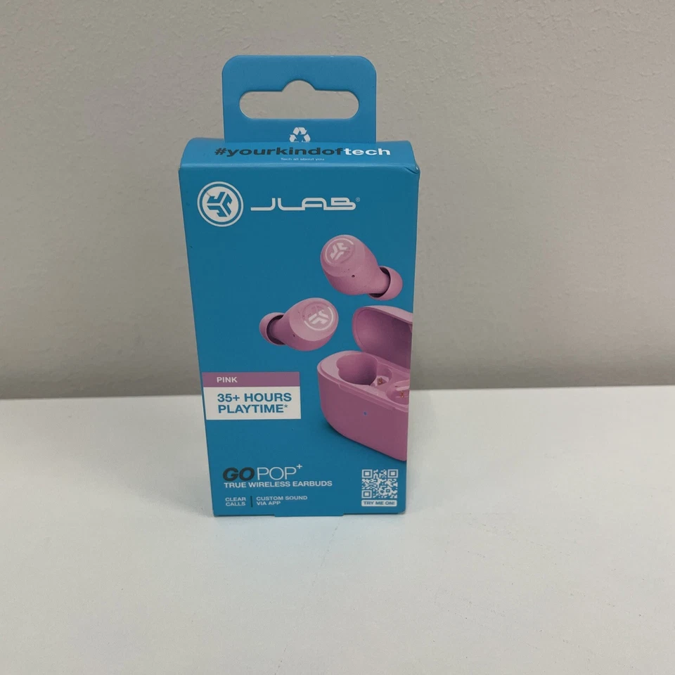 JLab Go Air POP True Wireless Bluetooth Earbuds - Pink