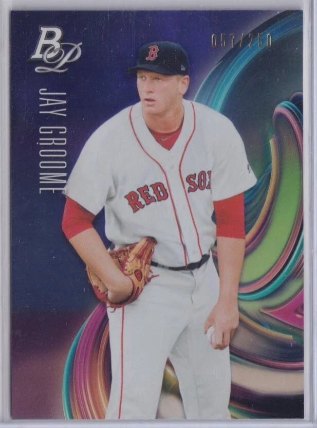 2018 Bowman Platinum Top Prospects Purple #TOP17 Jay Groome - Image 1 of 1