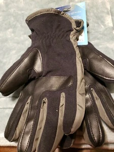 Isotoner Signature Men's Sleekheat Touchscreen Black-Size medium - Picture 1 of 7