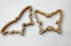 Butterfly Dough Cookie Cutter Outline Set of 2 NEW for Play Doh Clay & More - Picture 1 of 10