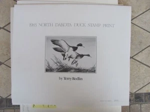 ND2 1983 N  Dakota  State Duck Stamp Print #ND2XM10 DSS - Picture 1 of 2