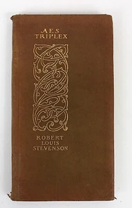 Robert Louis Stevenson AES Triplex & Other Essays 1903 Soft Leather Binding - Picture 1 of 6