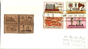 Transistors and Printed Circuit - 1973 First Day FDC - Scott 1500-1502/C86 - Picture 1 of 1