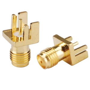 Paquete de 10 PCB de lanzamiento final conector coaxial hembra SMA 0,031 pulgadas - Imagen 1 de 4