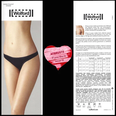 Wolford Sheer Touch String • XS • black ... angenehm feines elastisches Material - Bild 1 von 4