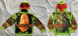 Nickelodeon TMNT Teenage Mutant Ninja Turtle Costume Hoodie Mask Boys Size 7 - Picture 1 of 8