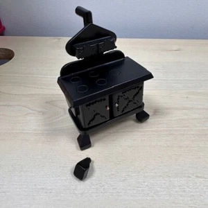 DAMAGED FOOT 1:12 Scale E2038 - Victorian Stove with Hotplates Dolls House - Picture 1 of 3